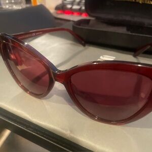 Ferregamo Elegant Red Sunglasses